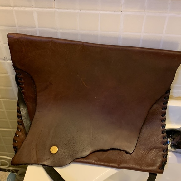 100% brown leather purse - Picture 5 of 5